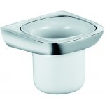 KLUDI Amba držák s pohárkem, chrom / porcelán 5397505 – Sleviste.cz