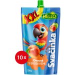 Hello XXL ovocná kapsička s Broskvemi 10 x 200 g – Sleviste.cz