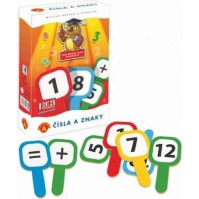 PEXI Cedulky Čísla a znaky společenská učná v krabici 115x18x35cm – Zboží Mobilmania