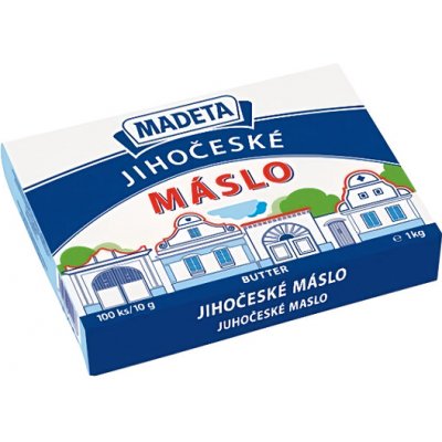 Madeta Jihočeské Máslo 82% 100 x 10 g – Zboží Dáma