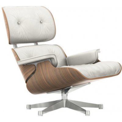 Vitra Eames Lounge Chair white pigmented walnut