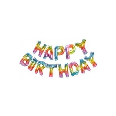 GoDan Set Happy Birthday fóliové balónky – Zboží Dáma