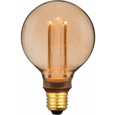 Nordlux Stmívatelná zlatá LED žárovka Retro 2,3 W a 3,5 W 1800 K - 3,5 W LED, 120 lm, 95 mm, 144 mm NL 2080202758