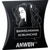 Gumička do vlasů Anwen - Scrunchie - Černá bavlněná gumička