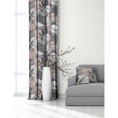 Závěsy dekorační Ibišek růžovo šedý - více rozměrů - 145x250cm / Ano 410503-108 – Hledejceny.cz