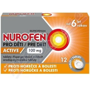 NUROFEN PRO DĚTI ACTIVE POR 100MG POR TBL DIS 12