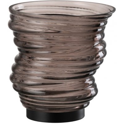 Šedá skleněná váza J-line Torney 17 cm – Hledejceny.cz