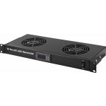 Ventilační jednotka XtendLan SFAN1U2T-B Ventilační jednotka, výška 1U, pro rozvaděče hloubky 200mm, 2x ventilátor s termostatem SFAN1U2T-B – Zboží Živě