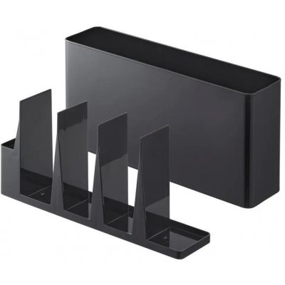 YAMAZAKI Organizér na kuchyňské nástroje a prkénko Tower 8147, černý – Sleviste.cz