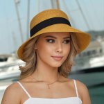 Krumlovanka dámský letní nemačkavý klobouk Cloche P-12628 béžová – Zboží Dáma