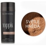 Toppik Hair Building Fibers Zahušťovací vlákna na vlasy a vousy Světle Hnědá 27 g – Zboží Dáma