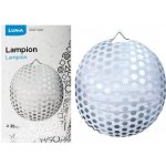 Lampion 25cm kulatý stříbrný puntík LUMA – Zboží Mobilmania