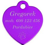 Šperky4U Hliníková psí známka srdce PZ002 VI – Hledejceny.cz