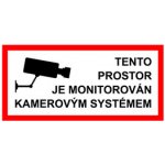 Cedulka plastová - Tento prostor je monitorován kamerou – Zboží Dáma