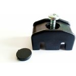 Plastová úchytka pro sloupky 60 x 60 mm černá – Sleviste.cz