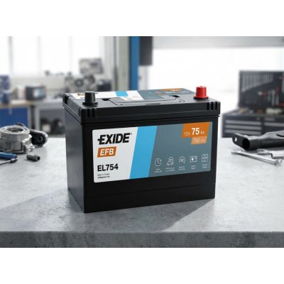 Exide Start-Stop EFB 12V 75Ah 750A EL754 – Sleviste.cz