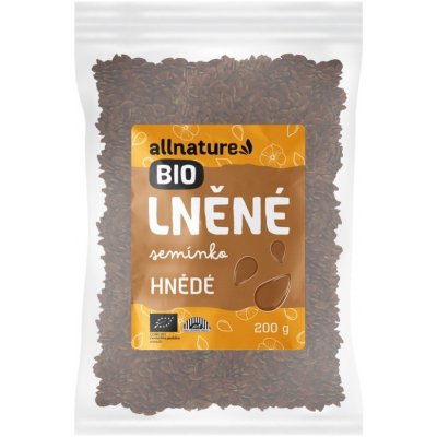 EXPIRACE 4/24 Lněné semínko hnědé BIO Allnature Obsah 500 g – Zbozi.Blesk.cz