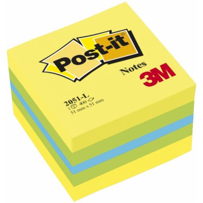 3M Samolepicí bločky Post-it minikostky - citronová / 400 lístků 403892 – Sleviste.cz