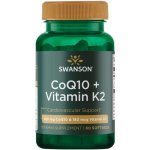 Swanson Koenzym Q10 100 mg + Vitamín K2 180 mcg 60 kapslí – Hledejceny.cz