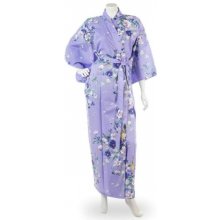 Japonské dámské kimono Yukata se vzorem Magnolií dlouhé