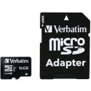 paměťová karta Verbatim MicroSDHC 16 GB 44082