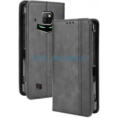 Pouzdro Shield4U Doogee S88 Pro, S88 Plus Magnetic Buckle Texture otevírací černé