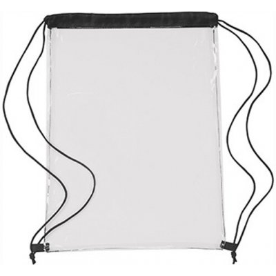 L-Merch Průhledný vak na záda NT0927 Black 35 x 0,4 x 44 cm – Hledejceny.cz
