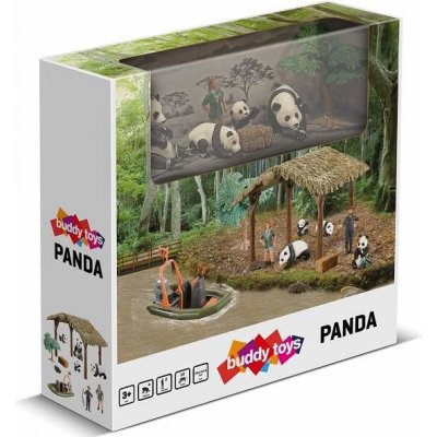 Buddy Toys BGA 1031 Roztomilá rodinka pandy velké s ošetřovateli – Zbozi.Blesk.cz