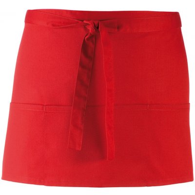 Premier PR155 Krátká zástěra do pasu s kapsou Colours červená – Hledejceny.cz