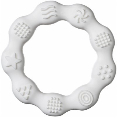 Profibaby Baby kousátko kolečko silikon bílá – Zboží Dáma