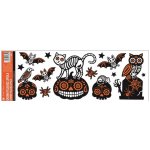 Anděl Přerov s.r.o Okenní fólie s glitry Halloween 59x21 cm – Zboží Dáma