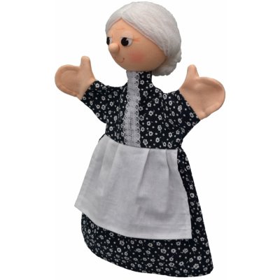 Moravská ústředna Brno BABIČKA textilní maňásek na ruku 34 cm – Zboží Dáma