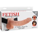 Fetish Fantasy 9" Vibrating Hollow Strap On with Balls – Zboží Dáma