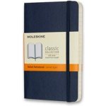 Moleskine zápisník v tvrdých deskách vel. S 9 × 14 cm linkovaný modrý – Hledejceny.cz