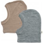 Kukla z merino vlny 2 kusy Kim WHEAT Wood stripe – Zboží Dáma