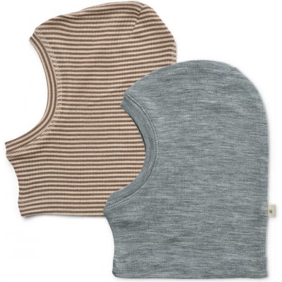 Kukla z merino vlny 2 kusy Kim WHEAT Wood stripe – Zboží Dáma