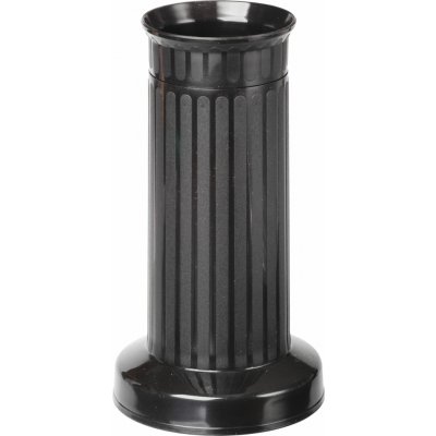 Váza hřbitovní rovná černá - těžké dno – Sleviste.cz