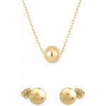 Eppi Zlatá sada šperků s kuličkou Juelz C47864 – Zboží Dáma