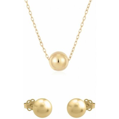 Eppi Zlatá sada šperků s kuličkou Juelz C47864 – Zboží Dáma
