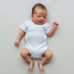 Baby Service Zavinovací kojenecké body mušelín Bílá – Sleviste.cz