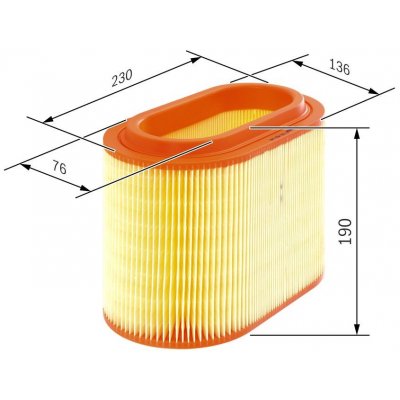 Vzduchový filtr BOSCH F 026 400 046 – Hledejceny.cz
