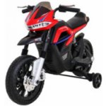 Beneo elektrická motorka Aprilia Dorsoduro 900 Licencované 12V baterie Eva měkké kola 2 x 18W motor Odpružení kovový rám kovová vidlice pomocná kolečka šedá – Hledejceny.cz