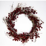 DECOLED Věnec z červených bobulek 40 cm – Zboží Dáma