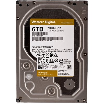 WD GOLD 6TB, WD6004FRYZ – Zboží Mobilmania