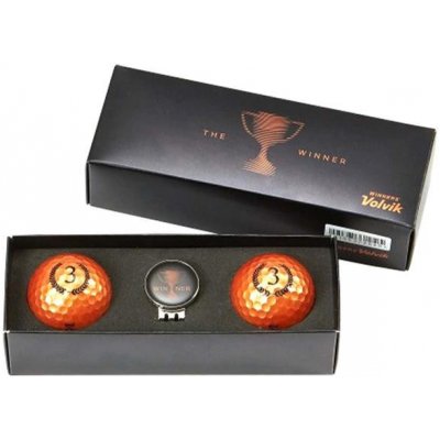 Volvik ball Solice Champion Box Bronze 2 balls + ball marker – Zboží Dáma