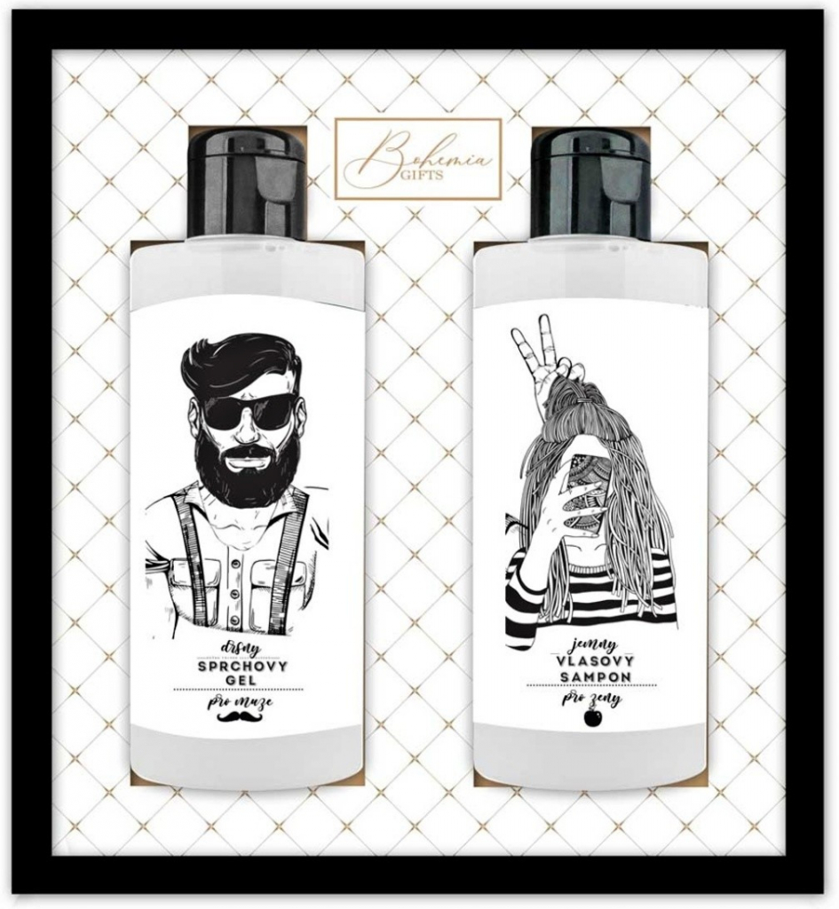 Bohemia Gifts Pro zamilované sprchový gel 200 ml + šampon na vlasy 200 ml dárková sada