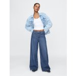 GAP Džíny Baggy Mid Rise UltraSoft Tmavě modré – Hledejceny.cz