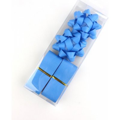 Pro Háčkování Sada stuhy a mašle jednobarevné 4 ks modrá – Sleviste.cz