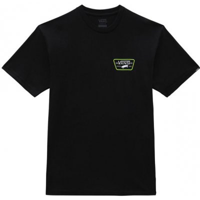 Vans FULL PATCH BACK BLACK/LIME GREEN pánské tričko krátký rukáv – Zboží Mobilmania