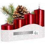 Bispol adventní schody 50/4 metalik červená – Hledejceny.cz